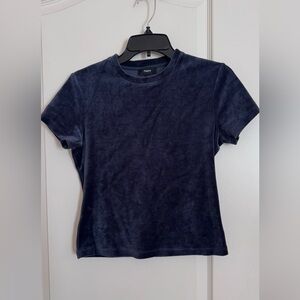 Theory Stretch Velour T-shirt size small